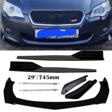 For Subaru Front Bumper Lip Spoiler Splitter Side Skirt Strut Body Kit Gl Y