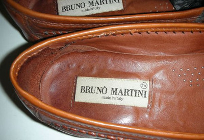 Amazing True Vintage Bruno Martini Italian Leather Loafer Shoes Made In Italy Brown BRUNO MARTINI size 10 M Tassel Slip-On Loafer Shoes  main image 3