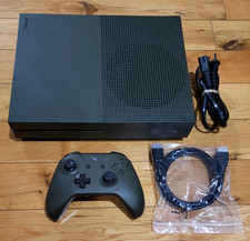 Xbox One S Battlefield 1 Military Green 1TB Console, Controller Cords, TESTED 