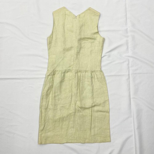 Authentic CHANEL Dress Coco Mark Button Sleeveless Light Green Size 40 Women's - Picture 11 of 24
