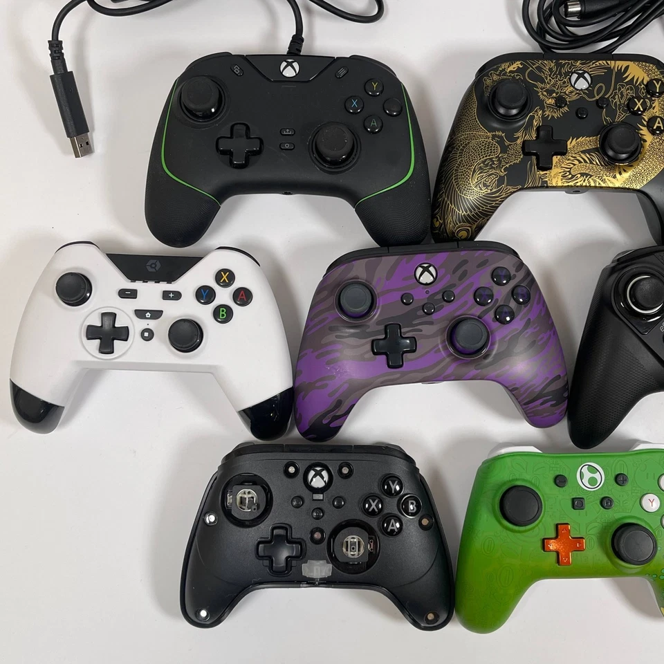 10x PowerA, NACON, Gioteck, Razer, Thrustmaster Controllers FOR PARTS OR REPAIRS - Image 2 of 4