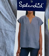 Splendid Ladies' Linen Blend Top Size S NWT