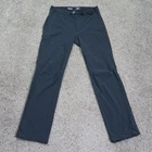 Mountain Hardwear Pants Mens 32 Black Softshell Hiking Outdoor Camp Belted 32x32