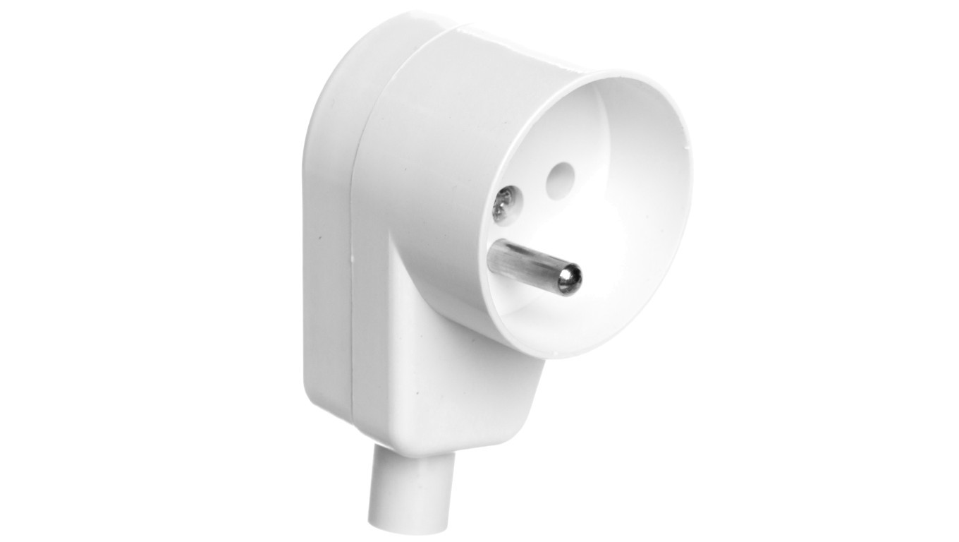 Portable Socket Square 16A 2P+Z 250V White GN-170K