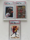 Upper Deck Skybox Hoops Michael Jordan 3 card Lot PSA 8
