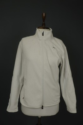 Kjus White Regular Fit Long Sleeve Mock Neck Full Zipper Fleece Jacket Size 42