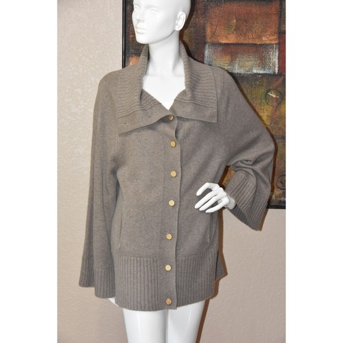 Maglione cardigan donna B. Chyll 100% cashmere taglia grande NUOVO!!! - Foto 2 di 4
