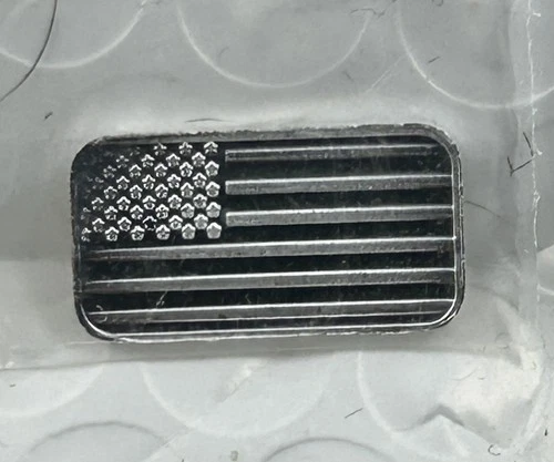 1 Gram .999 Fine Silver Bar – Pan Silver Company – American Flag Design
