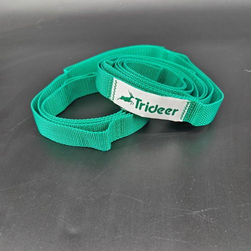 Trideer Yoga Strap Green Multi Loop Stretching Belt for Pilates Flexibility