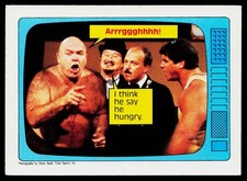1985 Topps WWF Pro Wrestling Stars #65 George Steele / Gene Okerlund TSS