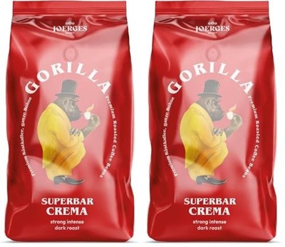 Joerges FF01GOSB Espresso Gorilla Super Bar Crema, 1 kg (Pack of 2)