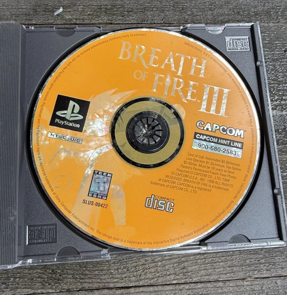 PlayStation Breath Of Fire III Игра И Руководство Не Оригинальный Чехол для Драгоценностей Протестирован - Изображение 4 из 4