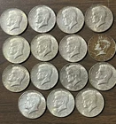 Lot of 15 Kennedy Half Dollars 40% Silver Halves