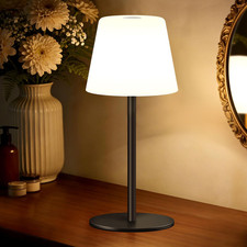 Cordless Table Lamp for Bedroom,Rechargeable IP65 Waterproof Shower Lamp with Ba