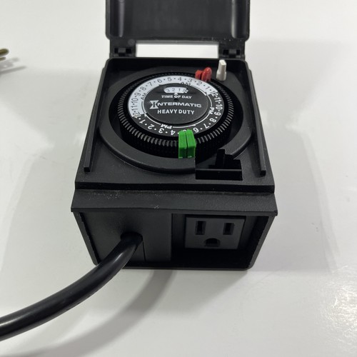 Intermatic Outdoor Timer HB35R 24 Hour Automatic 10A 1200W 120V Grounded Plug