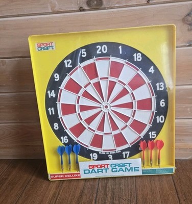 Vintage NEW Sportscraft Dart Game Deluxe 2 Sided Model # 03064
