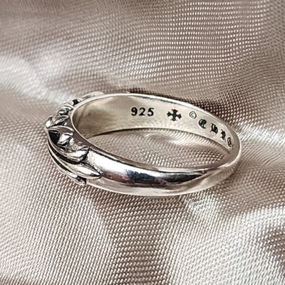 アクセサリー Chrome Hearts Baby Classic Ring W Chrome Hearts Baby Classic Floral Cross Ring 2003 Indie Sleaze 925