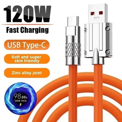 Cable de Carga Tipo C USB Cargador para Samsung Galaxy iPhone 16 15 Pro Max Plus
