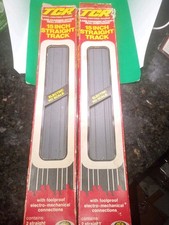  2 IDEAL TCR 15 INCH STRAIGHT SLOTLESS TRACKS ELECTRIC HO SCALE NO. 3306-8