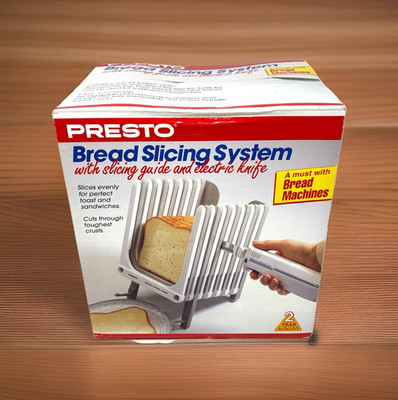 Vtg Presto Bread Slicing System Slicing Guide w/ Electric Knife 03823 Open Box