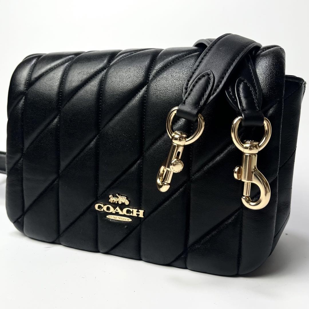 Coach Quilted Matelasse Queen Shoulder Bag in Signature Design #PC6W35  