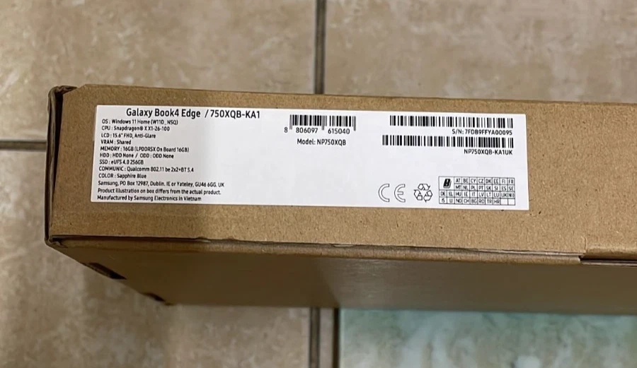 Brand New Sealed - Samsung Galaxy Book4 Edge Snapdragon X Plus 16GB 256GB - UK - Image 2 of 4