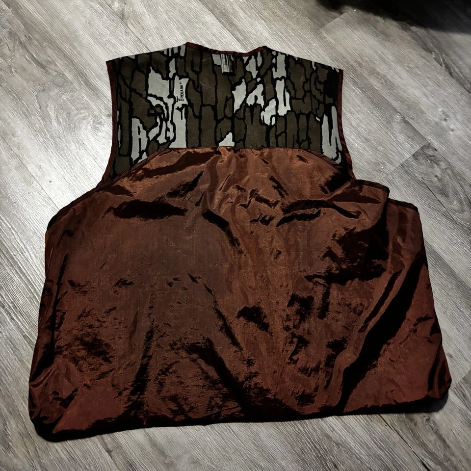 Vintage DUCK BAY Hunting Vest Size L TREBARK Camo - Image 2 of 4