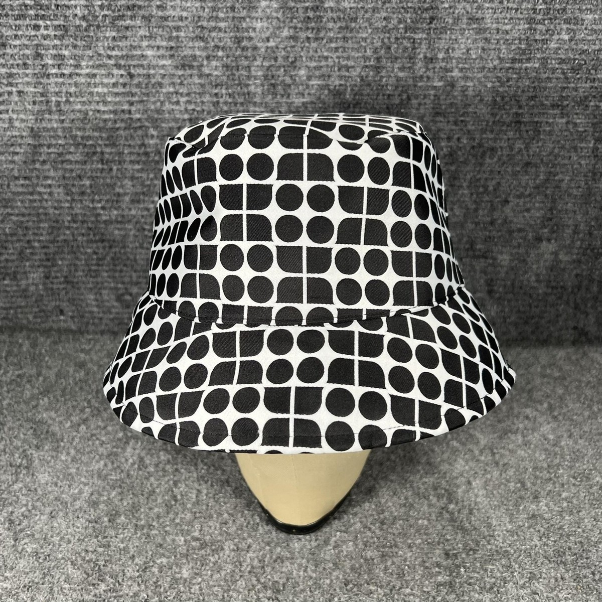 Kate Spade New York Hat Womens One Size Black Dot Geometric Bucket
