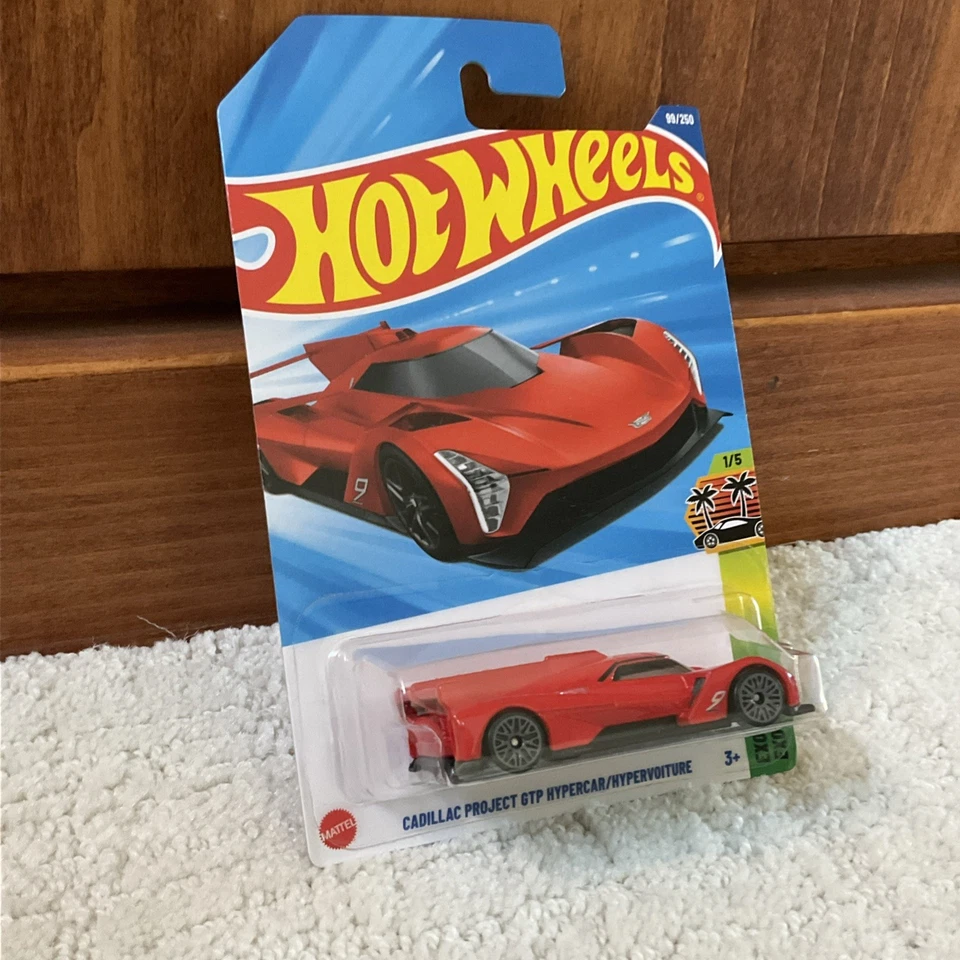 Tarjeta de error Hot Wheels súper rara nombre mal impreso sellado GTP Hypercar nueva en paquete como nueva Foto 3 de 4