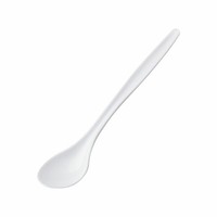 EierlöFfel Set 6 StüCk Aus WeißEm Kunststoff, LäNge 14,5 Cm, Ideal Zum FrüHstüCk