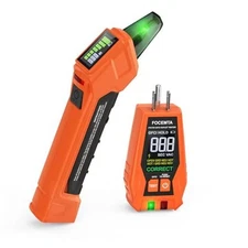 Circuit Breaker Finder & GFCI Outlet Tester with Digital LCD Display, 90 Orange