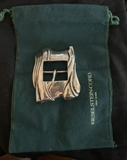 BARRY KIESELSTEIN LARGE, HEAVY CLASSIC STERLING SILVER BELT BUCKLE W DUSTBAG