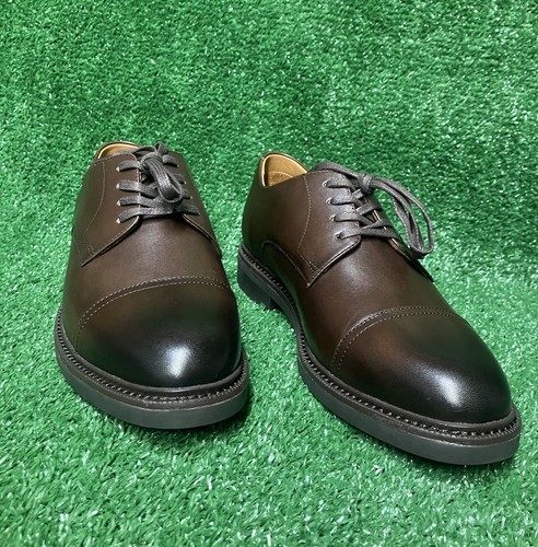 Polo Ralph Lauren Men's Asher Captoe Leather Shoes Brown Size US 7.5 New