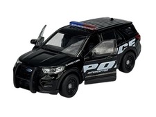 WELLY 2023 FORD EXPLORER POLICE BLACK 1:34 DIE CAST METAL MODEL NEW IN BOX 43837