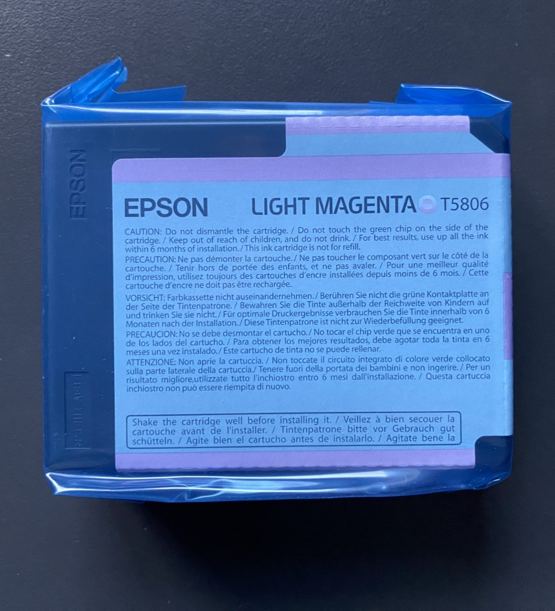 Genuine Epson Ink - T5806 LIGHT MAGENTA / STYLUS PRO 3800 (INC VAT) 2008