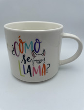 Threshold  Como Se Llama Coffee Mug by Target 14 oz Cute Tea Cup C78