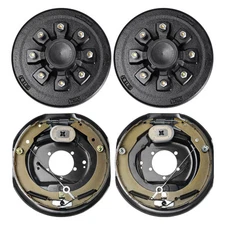 VEVOR Electric Trailer Brake 12" x 2" & 8 on 6.5" Hub Drum Kit for 7000 lbs Axle