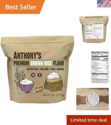 Brown Rice Flour, 5 lb, Gluten Free, Non GMO, Product of ,
