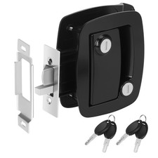 RV Entry Door Lock with Paddle Deadbolt, 100 Metal Camper Door Latch Handle,...