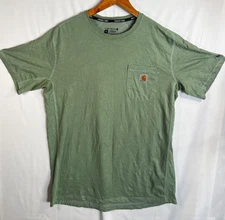 Carhartt Force Tee-Shirt Mens Medium M Green Pocket Relaxed Fit