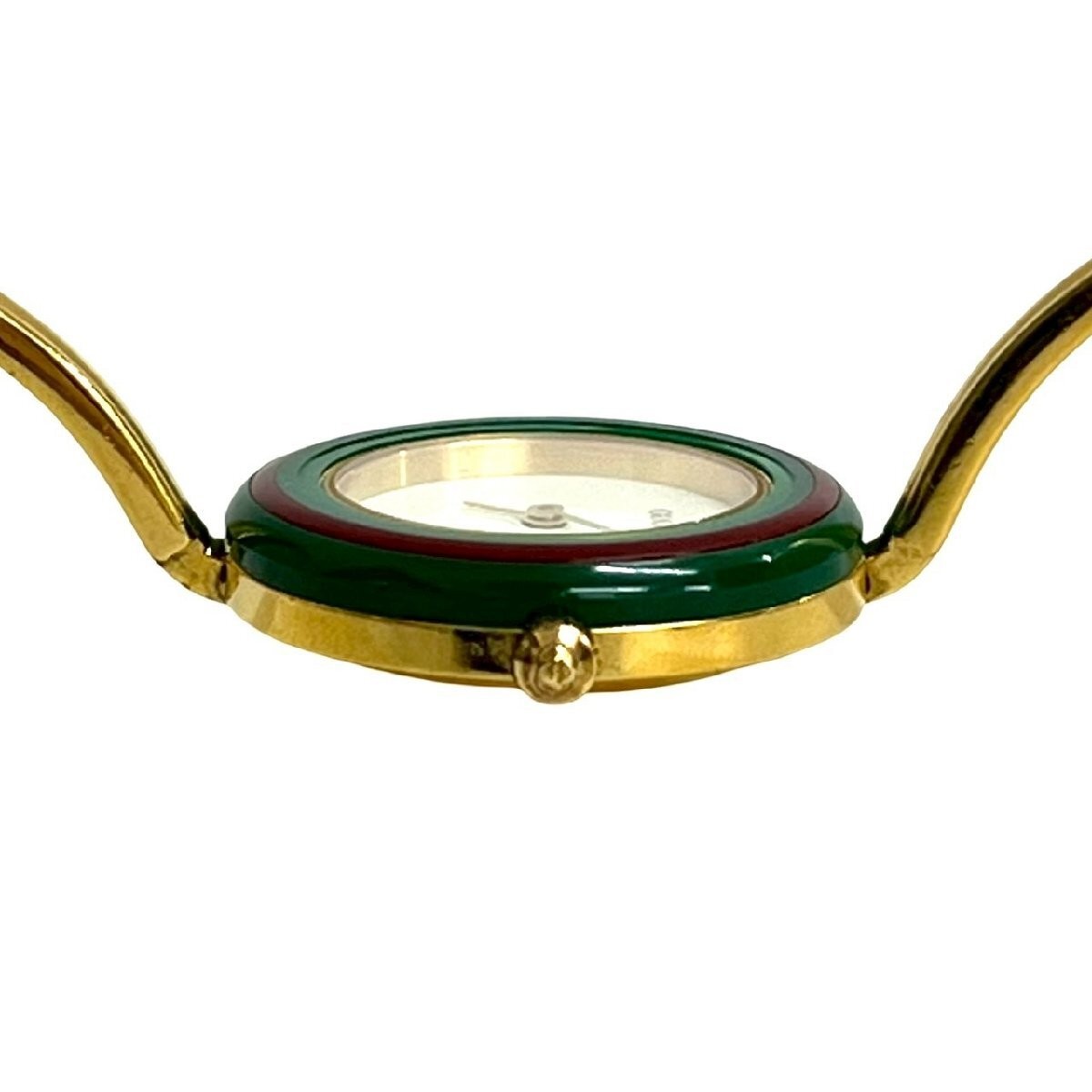 GUCCI 47016 Watch Ladies Change Bezel Shelley Line GP Gold Plastic Quartz thumbnail 5