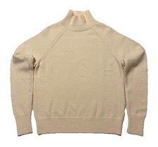 Max Mara Mock Neck Cream Wool Cashmere Women s Sweater Size EU38 Made In Italy