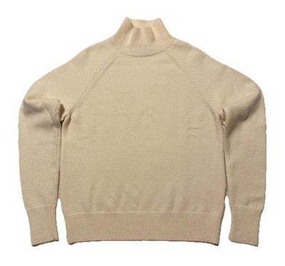 Max Mara Mock Neck Cream Wool & Cashmere Women s Sweater Size EU38 Made In Italy