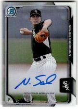 2015 Bowman Chrome Nolan Sanburn Prospect Autographs Refractors #/499 #BCAP-NS
