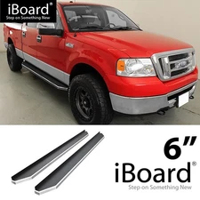 APS Running Board Polished 6" Fit Ford F150 SuperCrew Cab 04-08
