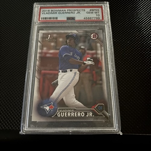 PSA 10 2016 Bowman Prospects Vladimir Guerrero Jr. 1st Bowman #BP55 Jays