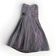 Forever Yours Strapless Dress Size 16 Iridescent Purple Prom Wedding Guest