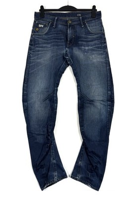 G-Star Raw Jeans Arc 3D Slim Herren W33 L34 Blau Denim Comfort Hose GS 3301