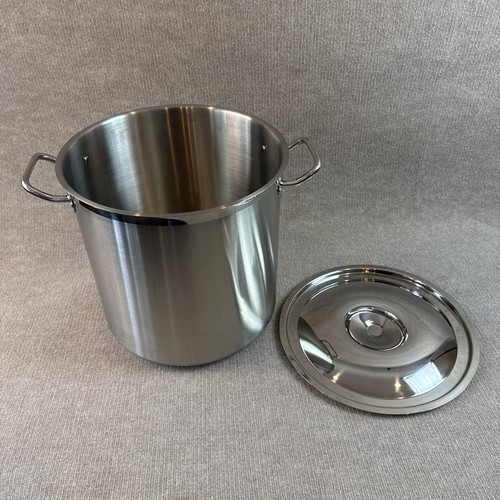 Nuova Eneron Turbo Pot 39 Qt Stock Pot con Coperchio Commerciale Ristorante Acciaio Inox - Foto 5 di 22