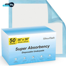 50 Count Super Absorbency Underpads Leakproof Quick Drying Pads for Baby